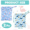 Pack of 2 Nappy Bags, Large Capacity Baby Wet Dry