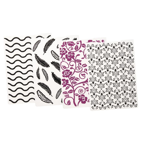 Gadpiparty 4pcs Embossing Templates for Scrapbooking DIY Photo Album and