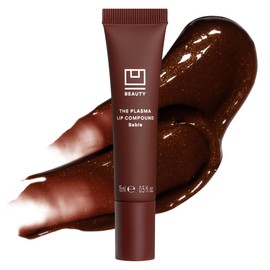 U Beauty The PLASMA Tinted Lip Compound -Shimmery deep chocolate Lip Plumping Treatment, Hyaluronic Acid & Ceramides Deeply Hydrate - Peptides, AHA,Visibly Smooth and Improve Lines, Sable- 0.5 fl oz