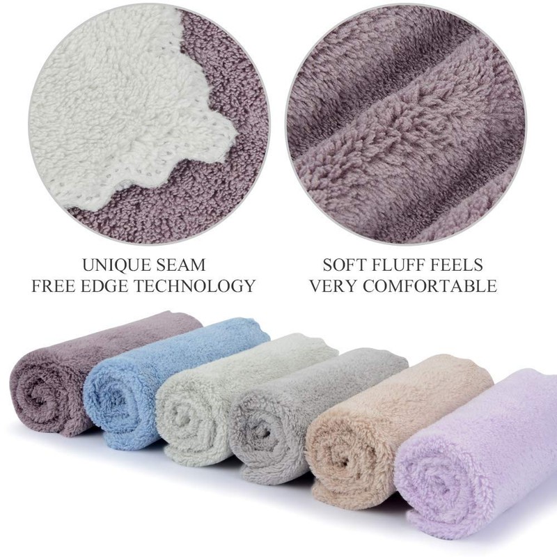 SUNLAND Microfiber Face Makeup Remover Cloth Reusable Facial Cleansing Towel