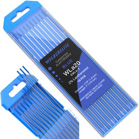 WelderElite TIG Welding Tungsten Electrode 10 Pack 1/16" × 7" (Blue - 2% Lanthanated, WL20/EWLa-2) for AC/DC TIG Welding