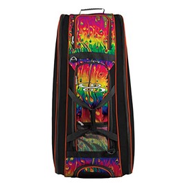 Boombah Beast Rolling Bat Bag 2.0-40" x 14" x 13" - Lava Multi - Holds 8 Bats, Glove and Shoe Compartments