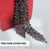 GHTIYLP Rhinestone Ties for Women Glitter Sparkle Long Women Neck