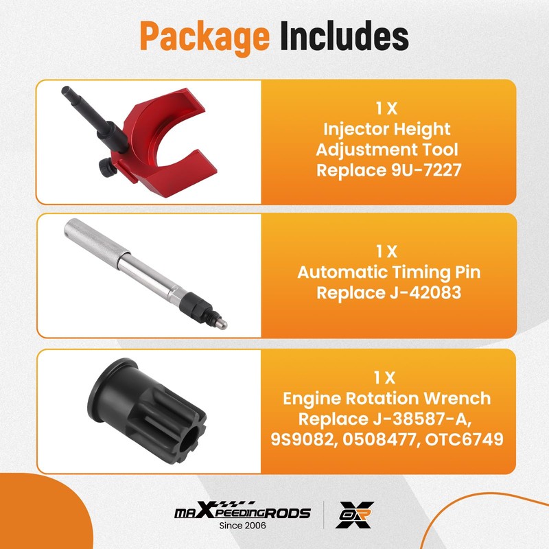 maXpeedingrods J-42083 Automatic Timing Pin & 9U-7227 Injector Height Adjustment