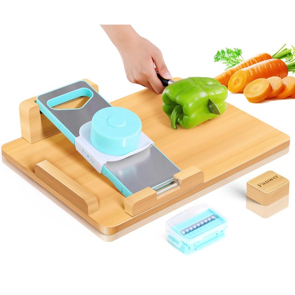 Fanwer Adaptive One-Handed Cutting Board- Anti-Slip with Bread Stops &