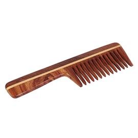 SVATV Handmade Rosewood/Rosewood Detangling Comb for Thick, Curly and Wavy Hair, Non-Static and Environmentally Friendly S-81A