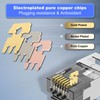VCELINK Cat7 RJ45 Connectors Pass Through, 30 Pack Shielded Modular