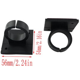 LQ Industrial 4PCS Small Wireless Microphone Clip Black Square Clip Adhesive Square Backing Small Microphone Plastic Clip Universal Desktop Microphone Stand Microphone Adjuster