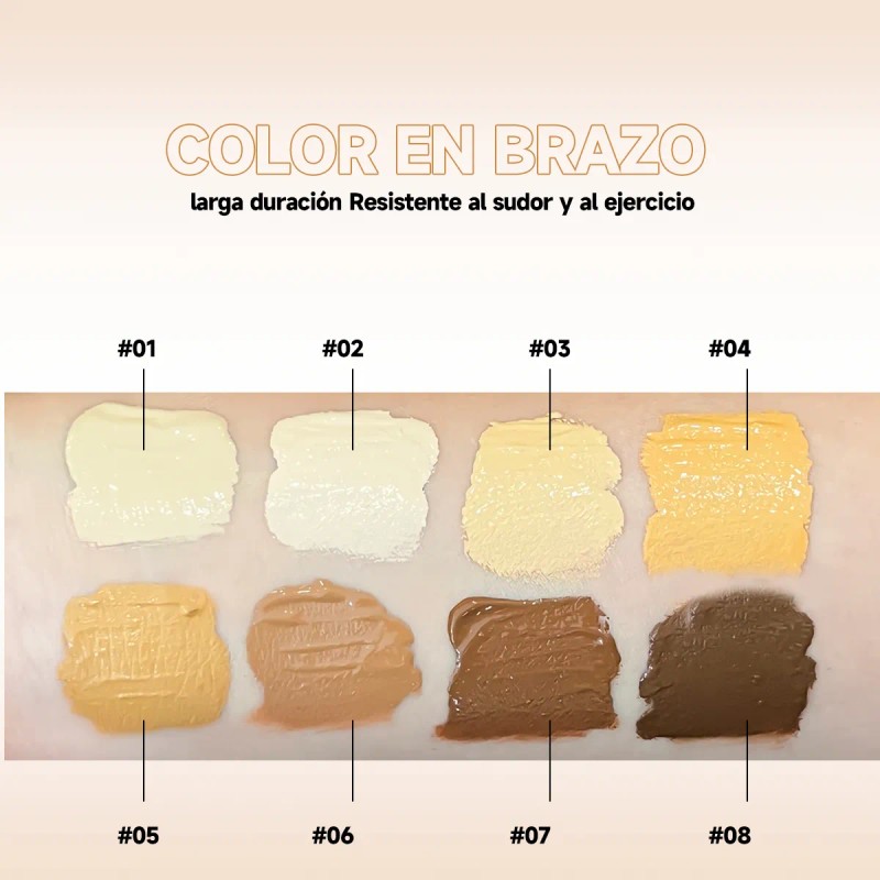 Artmiss Corrector Líquido Ligero Hidratante Alta Cobertura