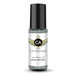 CA Perfume Impression of Royal Mayfair For Women & Men Replica Fragrance Body Oil Dupes Alcohol-Free Aromatherapy Sample Travel Size Concentrated Long Lasting Attar Roll-On 0.14 Fl Oz/4ml-X1