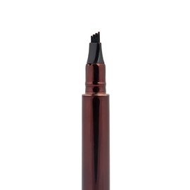 Charmacy Milano Ultra-Thin Stroke Eyebrow Pen (Black) - 0.6 ml, Waterproof, SmudgeProof, Natural Brows, Defined Hair Stroke, Micro Precision, Long Lasting, Easy to Use, Vegan, Cruelty Free
