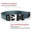 Reflective Dog Collar with Buckle Adjustable Safety Nylon Collars for