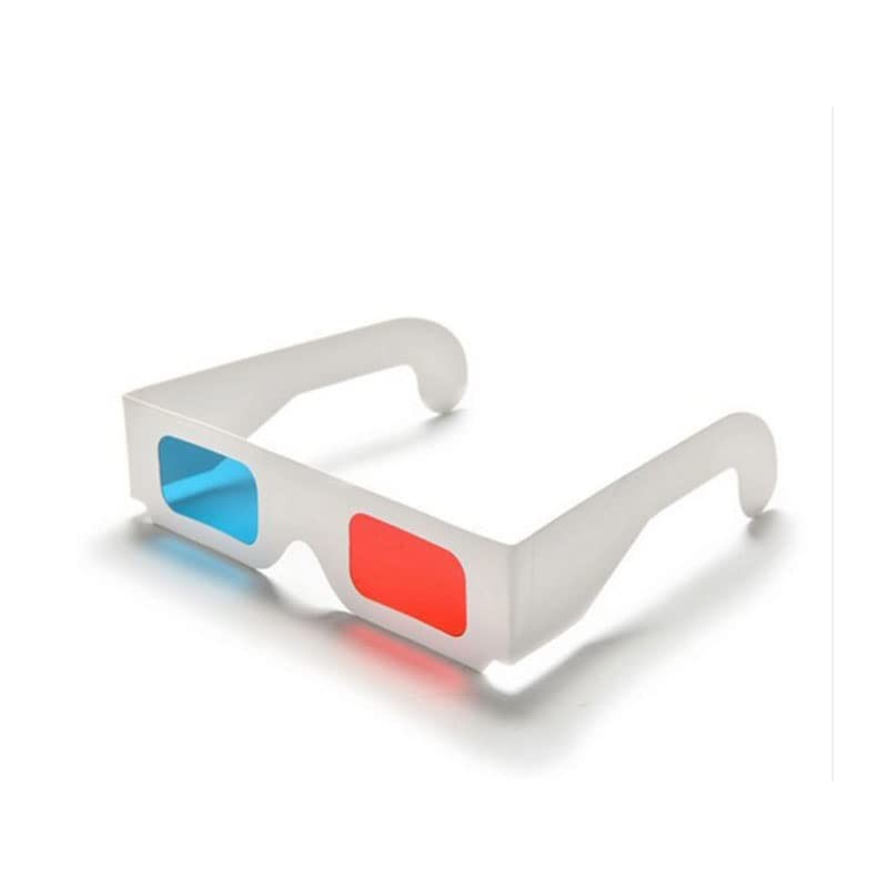 Castaic Red and cyan anaglyph 3D paper glasses with a