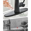 APPASO Touchless Kitchen Faucet Black, Side Motion Sensor Activated Hands-Free
