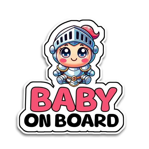 Baby on Board Signs for Car, 6.5 x 6 Baby