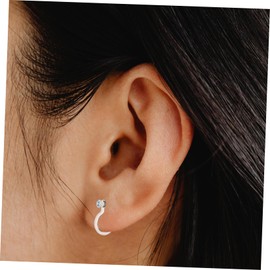 Operitacx 100 Stk Nasenklammer Nasenringe Nasenring Silikon Schmuckzubehör Blanko Nasenring Zubehör Für Nasenschmuck Clip-on-ohrring- Aufsteckbar Ohrringe Kieselgel