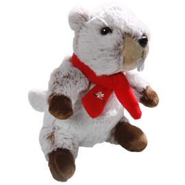 Marmot with Scarf 7.5 inches, 20cm, Plush Toy, Soft Toy 3441
