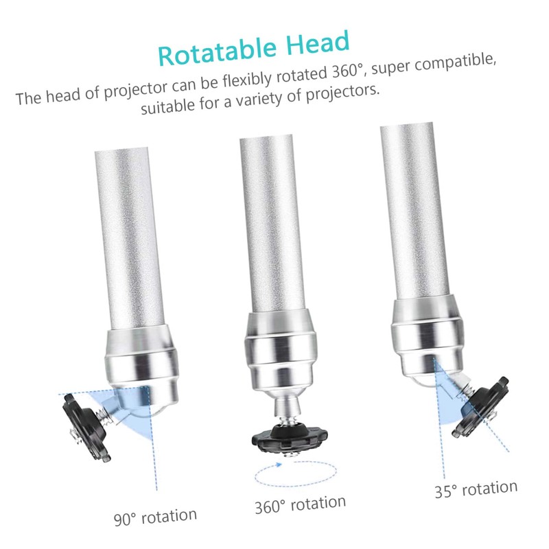 Gatuida Mini Projector Stand Ceiling Mount Aluminum Bracket Holder for