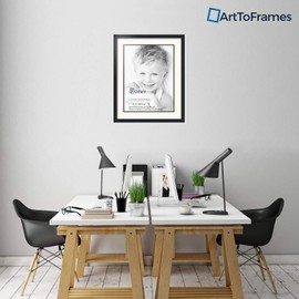 Art to Frames Double-Multimat-654-824/89-FRBW26079 Collage Photo Frame Double Mat with 1 - 18x24 Openings and Satin Black Frame