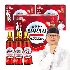 Director Kim O-gon's Drinkable Mega Silk Albumin Q 3 Boxes (90 Bottles) / 김오곤원장의 마시는 메가 실크 알 부민Q 3박스(90병)