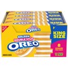 OREO Double Stuf Golden Sandwich Cookies, King Size, 12 Snack