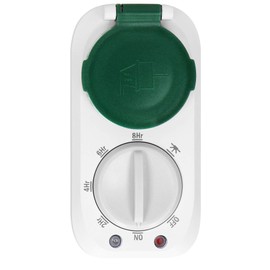 ORNO PRE-446(GS) Outdoor Timer with Twilight Sensor, Schuko, 16 A/230 A, IP44