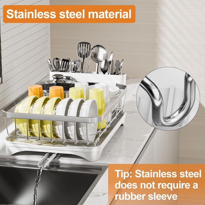 arshray Stainless Steel Dish Drying Rack – 304 Grade Dish