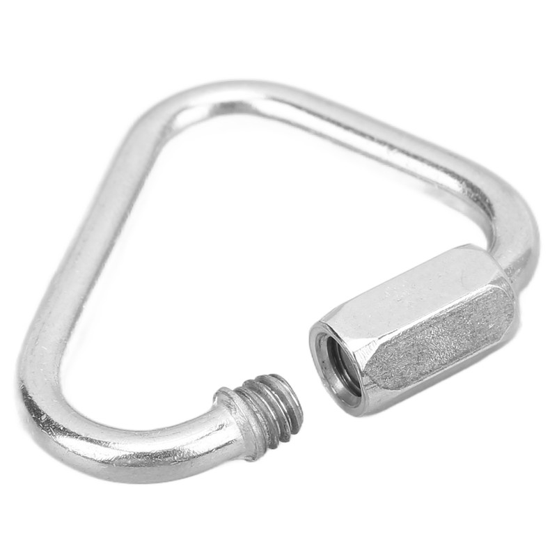 5pcs Triangle Locking Carabiner Stainless Steel Portable Easy to Carry