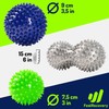 Set of 3 Hedgehog Balls Massage Balls for Plantar Fasciitis,