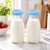 Silicone Bottle Caps for Compatible Glass Milk Bottles – 2-Piece