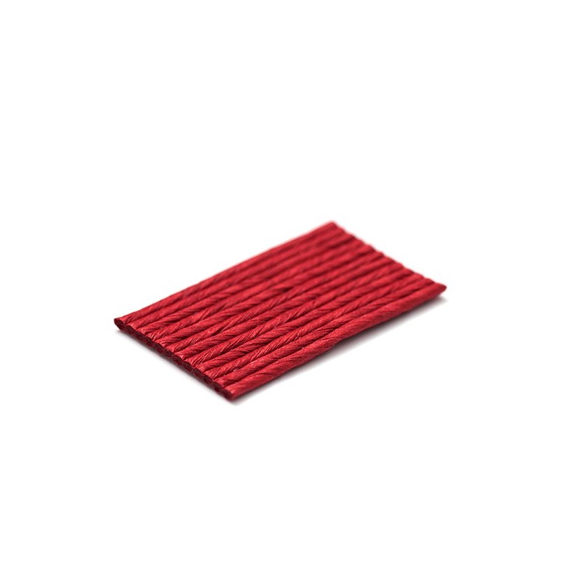めぐみ手芸エコクラフトテープ クラフトバンド 紅ばら 10m巻 幅15mm 12芯 12-037