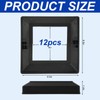JarThenaAMCS 12Pcs PVC Post Skirt 4 x 4 Inch Black