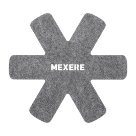 uxcell 20cm/7.9" Pot and Pan Protectors, 6Pack Anti-Slip Pan Dividers Pads Pot Separators Protectors for Stacking and Protecting Your Cookware (Strip, Grey)