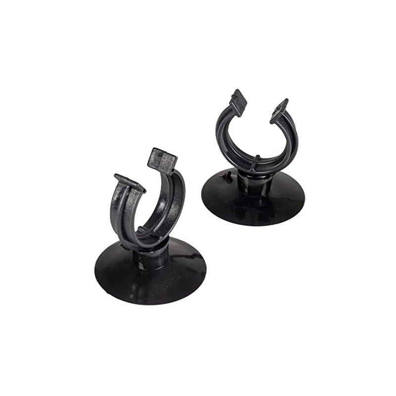 Aqua Della, Suction Cup with Clip 3pcs - 16/22mm Black