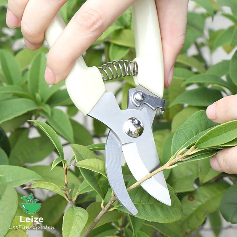 Leize Flower Scissors Set, 2 Pack Premium Thickened Stainless Steel
