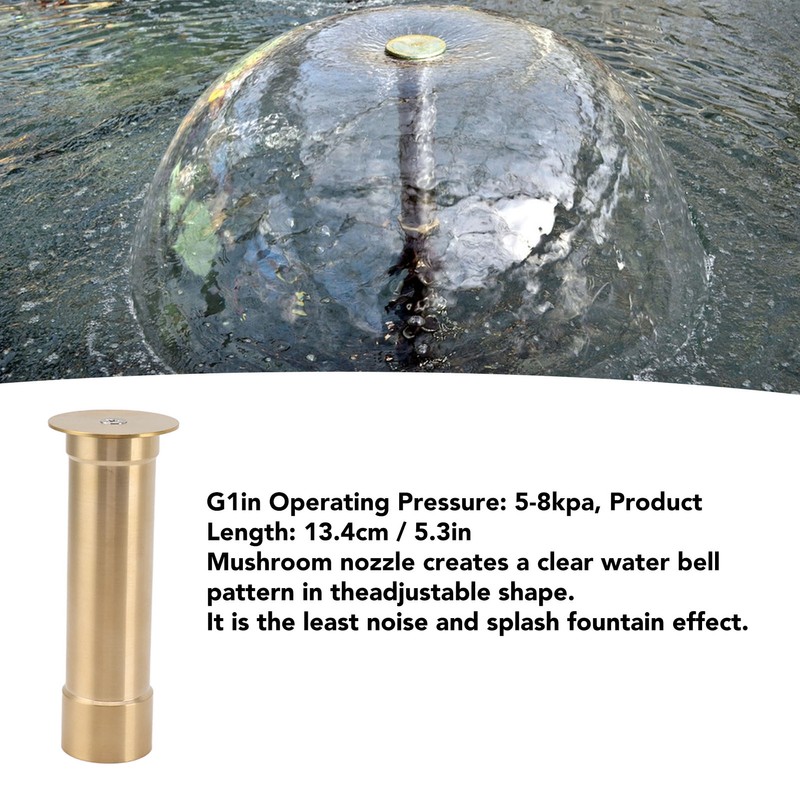 Adjustable Mushroom Fountain Nozzle with Dynamic Landscape Effects Fountain Sprinkler