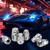 MEILUNBS 20PCS M14x1.5 Chrome Closed End Bulge Acorn Lug Nuts,