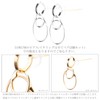 LOKUMI jk-221 Earrings, Made in Japan, 18K Gold, K18 Post