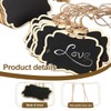 20 Pack Chalkboard Labels, Hanging Wooden Chalkboard Signs, Mini Chalkboards