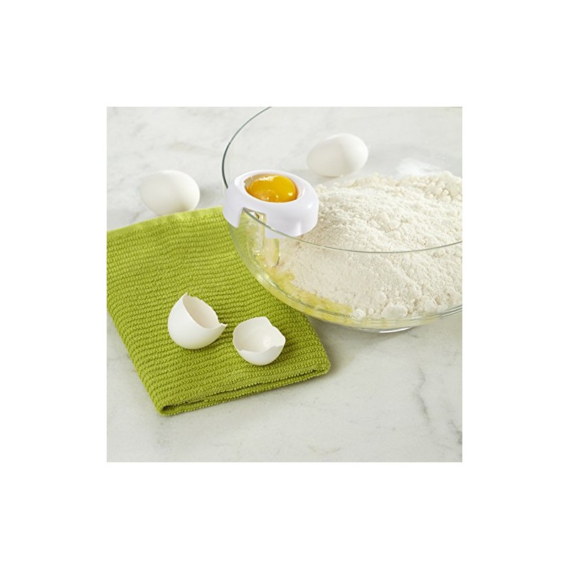 Casabella Two in One Egg Piercer and Separator, Yellow and