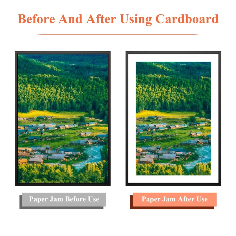 10pcs Picture Mounts 8 x 6, Cardboard Photo Mount for