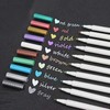Metallic Marker Pens,Set of 10 Colors,Metallic Color Painting Pen for Birthday Greeting Gift Valentine's Day Cards Thank You Card DIY Scrapbook Photo