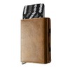 WEXLER Cartera Slim con Protección RFID, Mecanismo Pop-Up de Tarjetas