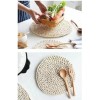 4*manteles Individuales De Ratán Mesa De Comedor Tejido 30cm