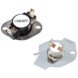 HQRP Dryer Thermostat Thermal Fuse Cut-Off Kit Replacement for Maytag Whirlpool Kenmore 279769 3389946 3390291 3977394 PS334278 AP3094224