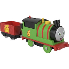 Thomas & Friends Motorized Toy Train Percy Battery-Powered Engine with Tender for Pretend Play Preschool Kids Ages 3+ Years​