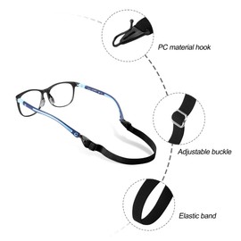 lvvfit Kids Glasses straps-Adjustable Glasse Strap Sports eyeglasses Straps Sunglasses Straps for Kids Toddler Boys Girls, 4pcs Pink, Small