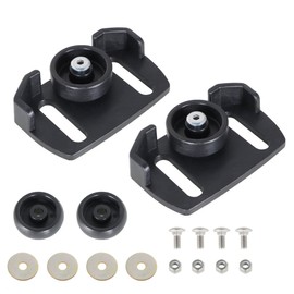 marddpair 2-Pack 490-241-0038 Snow Blower Rolling Skid Shoes Replacement for Most 2 and 3 Stage Snow Throwers with Wheel, Black