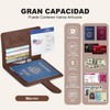 Porta Pasaporte con Bloqueo RFID, Porta Pasaporte y Visa Impermeable,