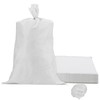 SHEUTSAN 40 PCS White Sandbags, 18 x 30 Inch Polypropylene Sandbags,